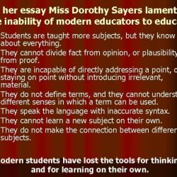 Dorothy sayers lost tools of learning